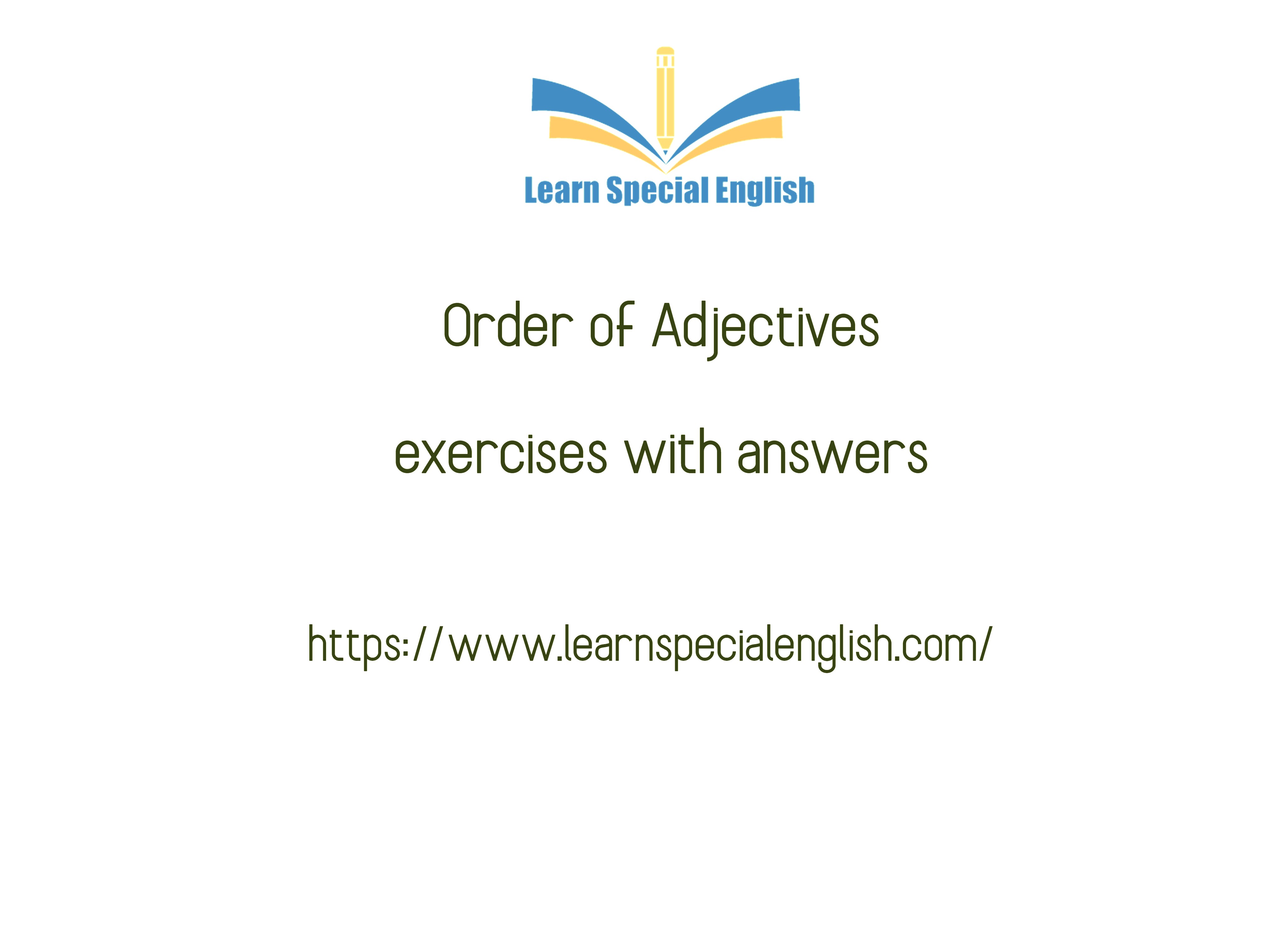 Proper Adjectives Exercises With Answers